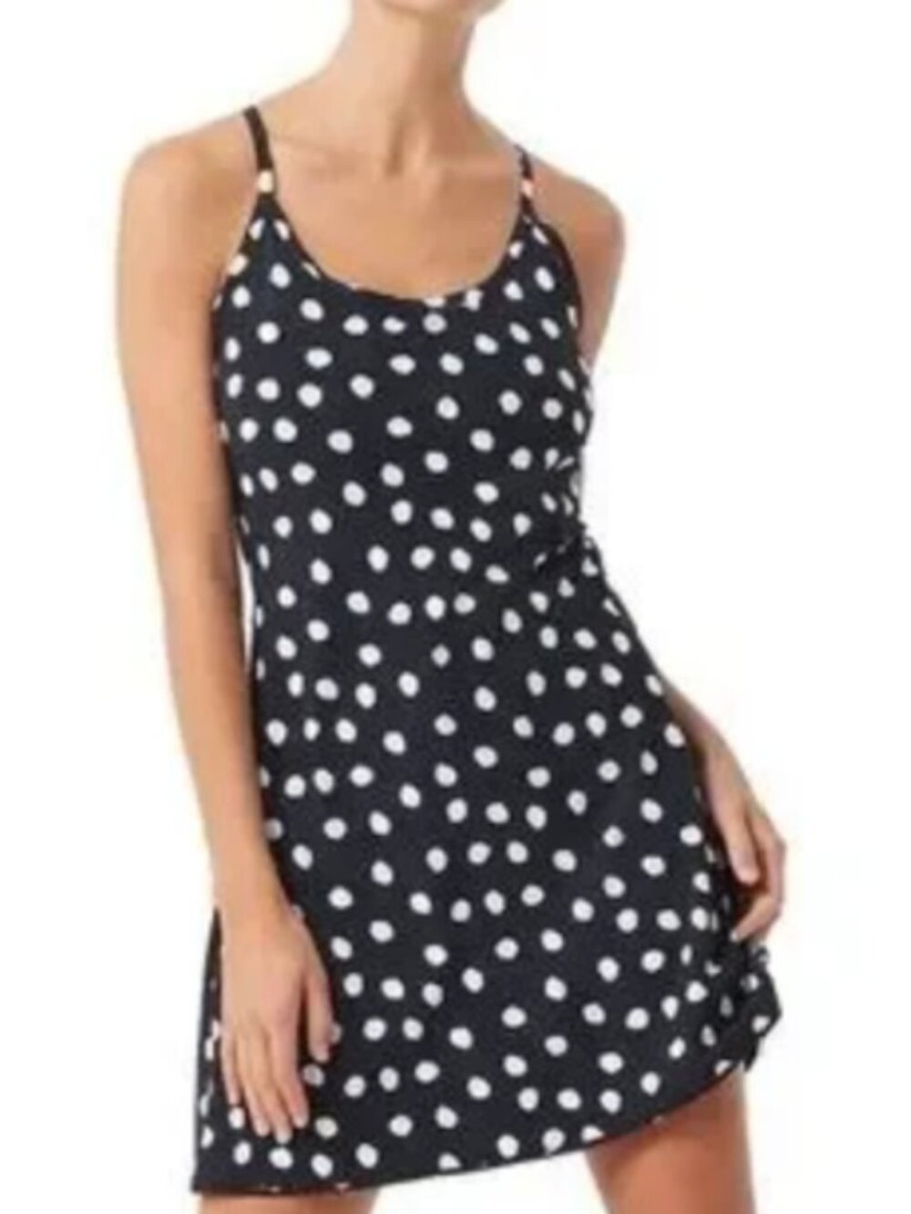 Outdoor Voices Polka Dot Exercise Dress Black And White Size XS